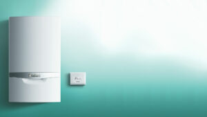 Immagine di una caldaia Vaillant con termostato, installazione professionale a Campitelli.
