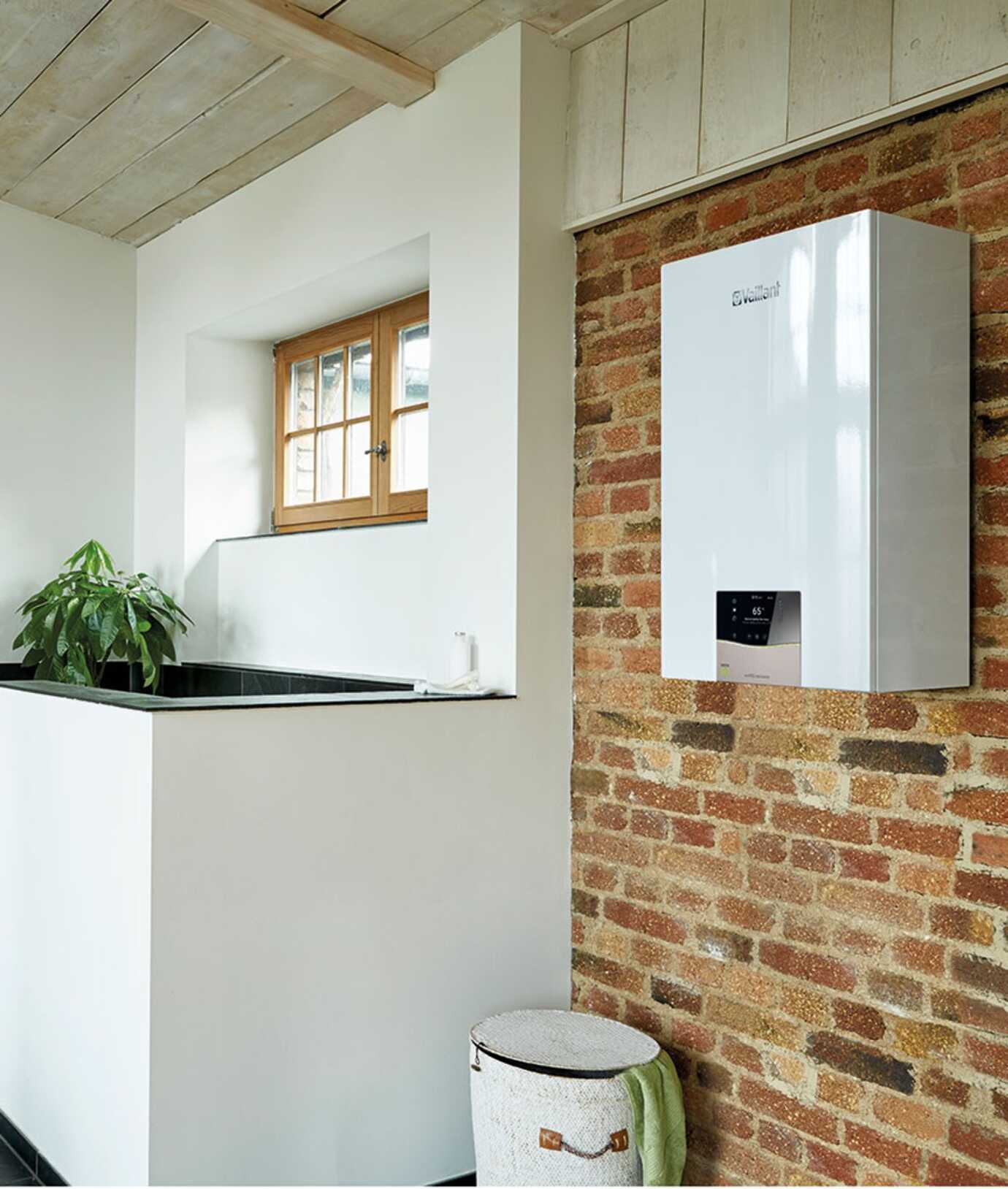 ecoTEC exclusive VMW montata su parete in mattoni interni