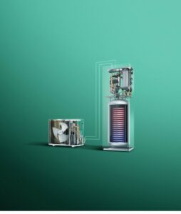 Pompa di calore aroTHERM pure con uniTOWER pure