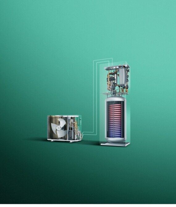 Pompa di calore aroTHERM pure con uniTOWER pure